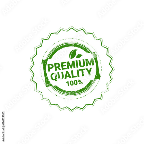 Eco Friendly Organic Natural Product Web Icon Green Logo Flat Vector Illustration