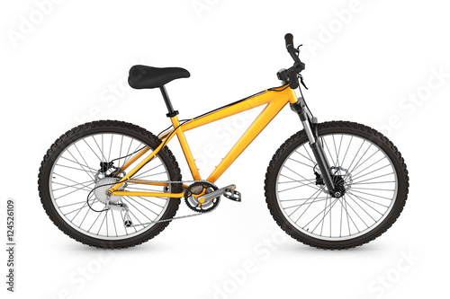 mountain bike isolated on white background 3d render
