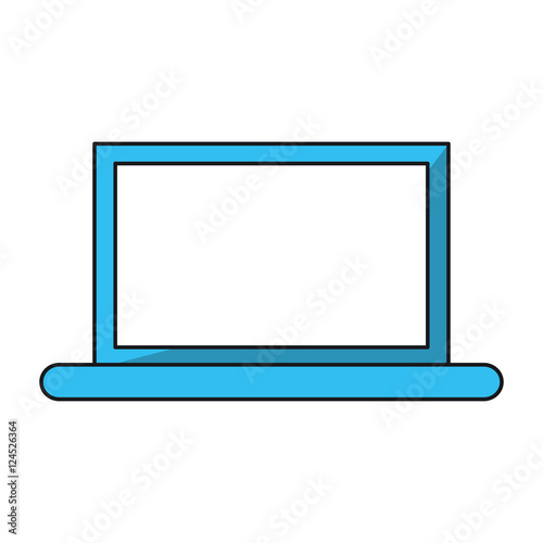 Laptop icon. Device gadget and technology theme. Isolated design. Vector illustration