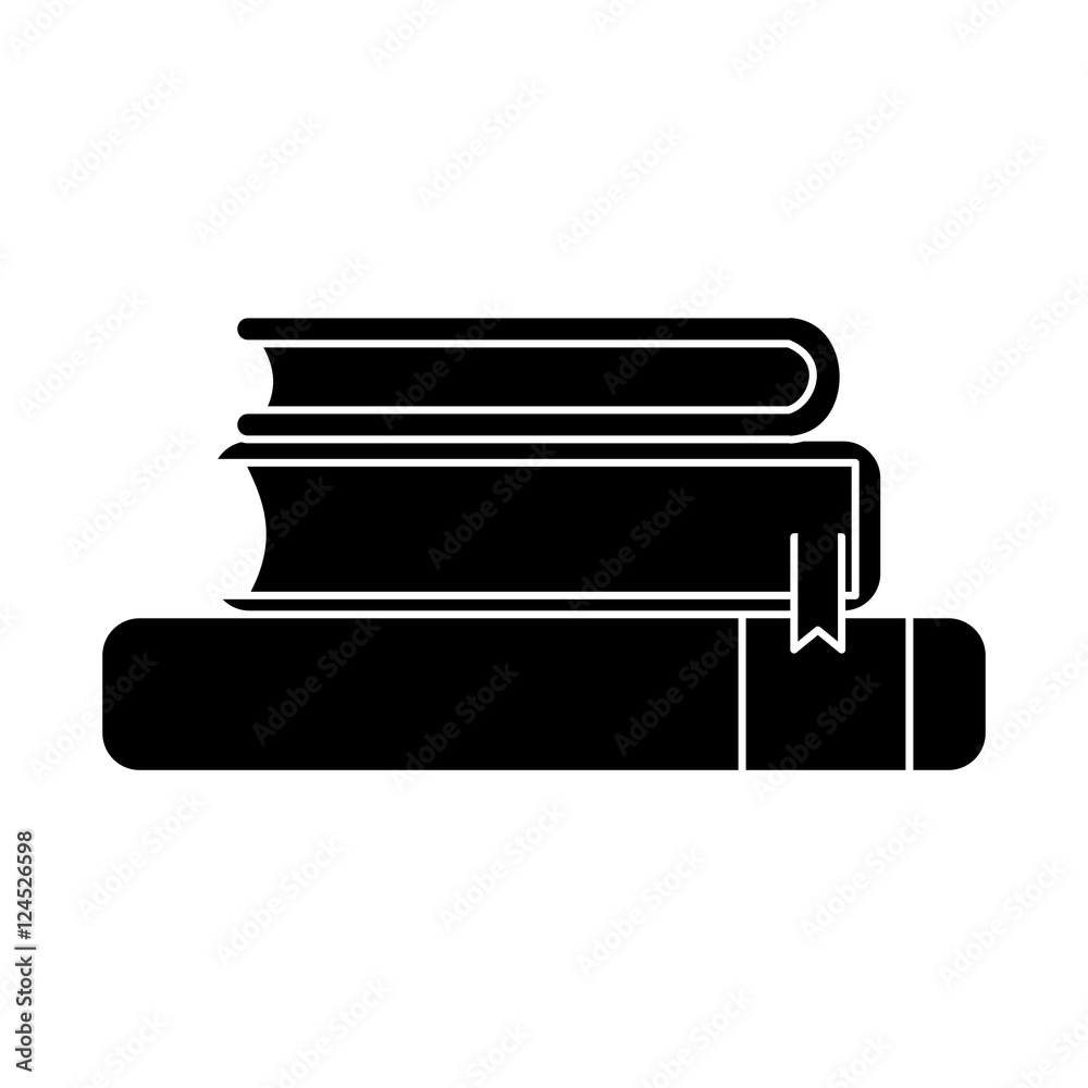 Book icon. School education supply and object theme. Isolated design. Vector illustration Book icon. School education supply and object theme. Isolated design. Vector illustration