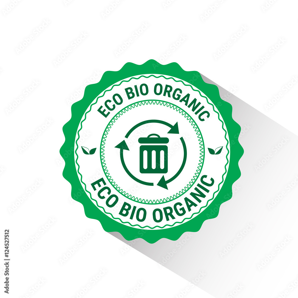 Eco Friendly Organic Natural Product Web Icon Green Logo Flat Vector Illustration Eco Friendly Organic Natural Product Web Icon Green Logo Flat Vector Illustration