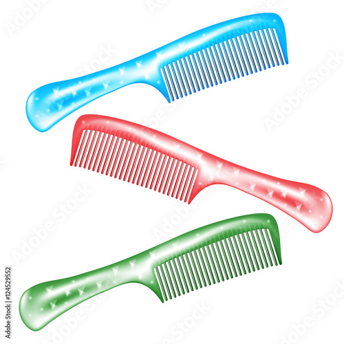 comb hairdresser care equipment for styling accessory isolated v