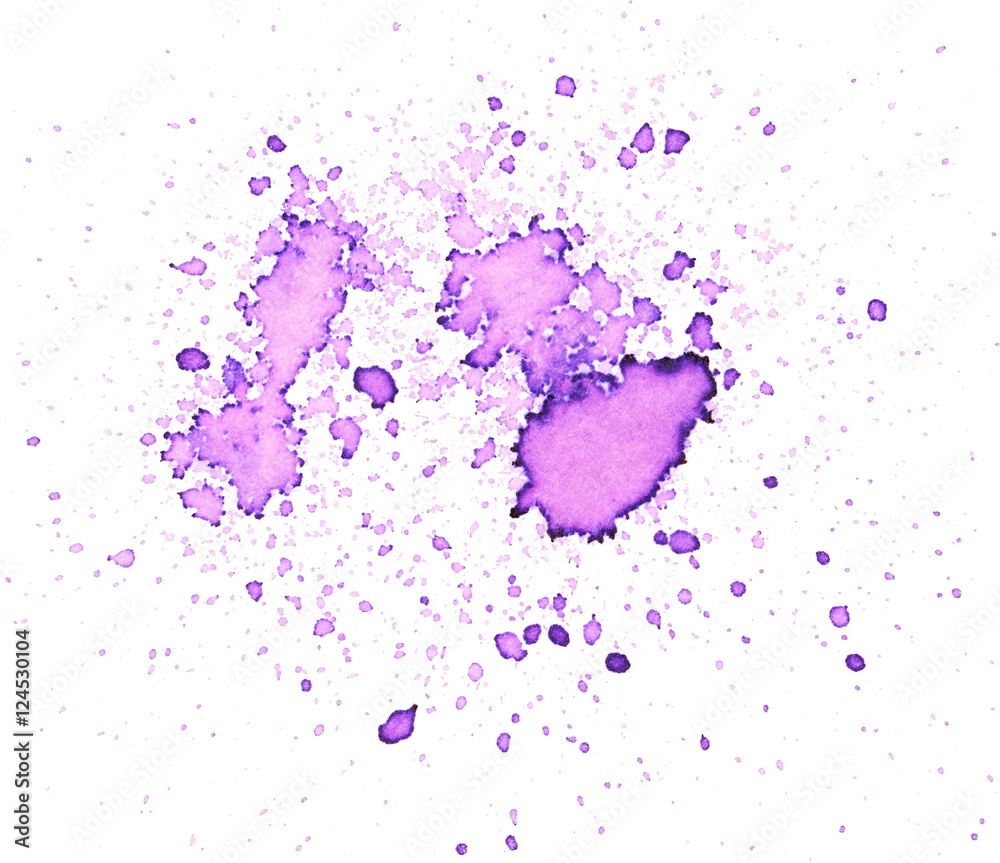 Purple paint blots