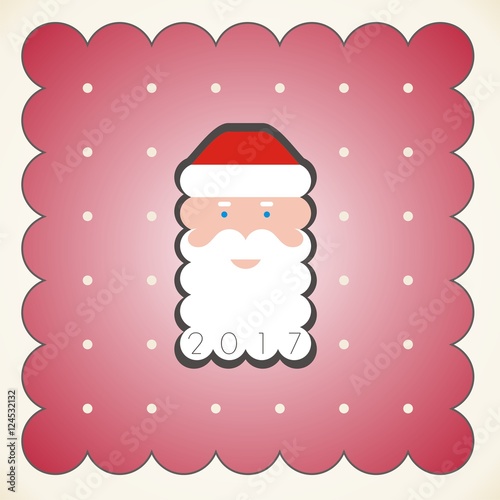 portrait of Santa Claus in a red cap