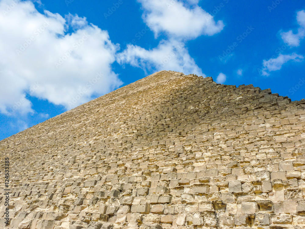 High pyramid in Egypt.