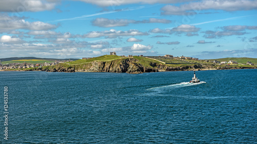 Coastline at Lerwick in the Main Shetland Island, Scotland, United Kingdom