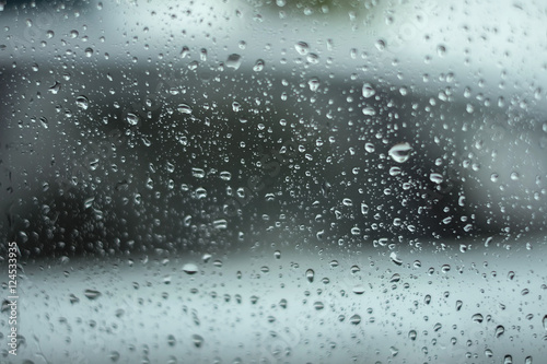 close up water drop of raining on a window,water drop texture background