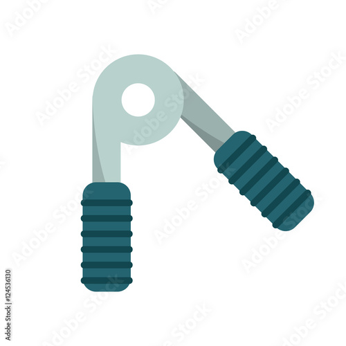 Hand grips icon. Fitness gym sport and bodybuilding theme. Isolated design. Vector illustration