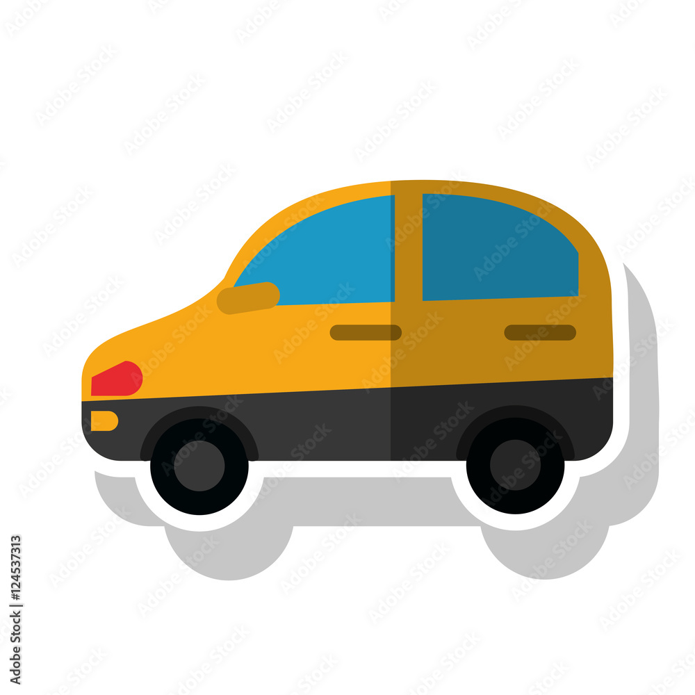 Car vehicle icon. transportation travel and trip theme. Isolated design. Vector illustration