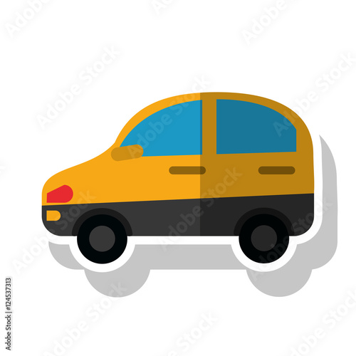 Car vehicle icon. transportation travel and trip theme. Isolated design. Vector illustration