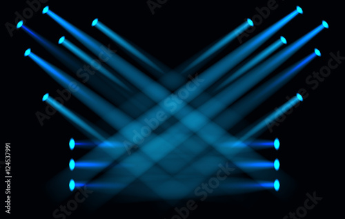 Vector Light Effect Spotlight with Transparent Background
