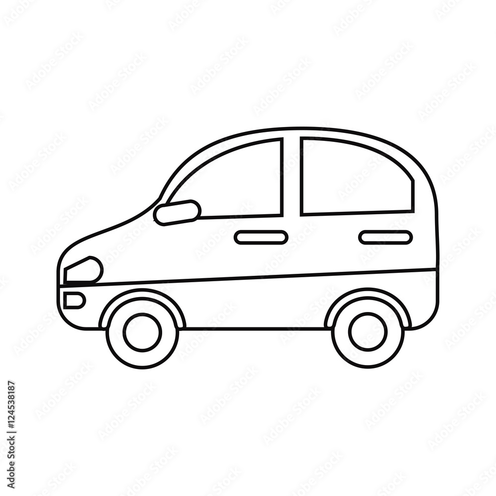 Car vehicle icon. transportation travel and trip theme. Isolated design. Vector illustration