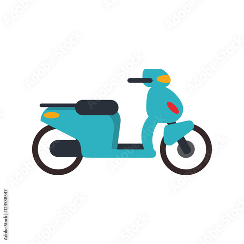 motorcycle vehicle icon. transportation travel and trip theme. Isolated design. Vector illustration