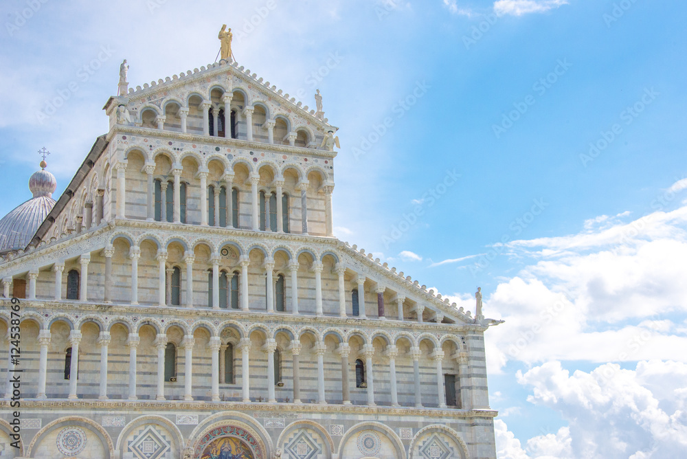 Pisa Cathedral against Blue Sky