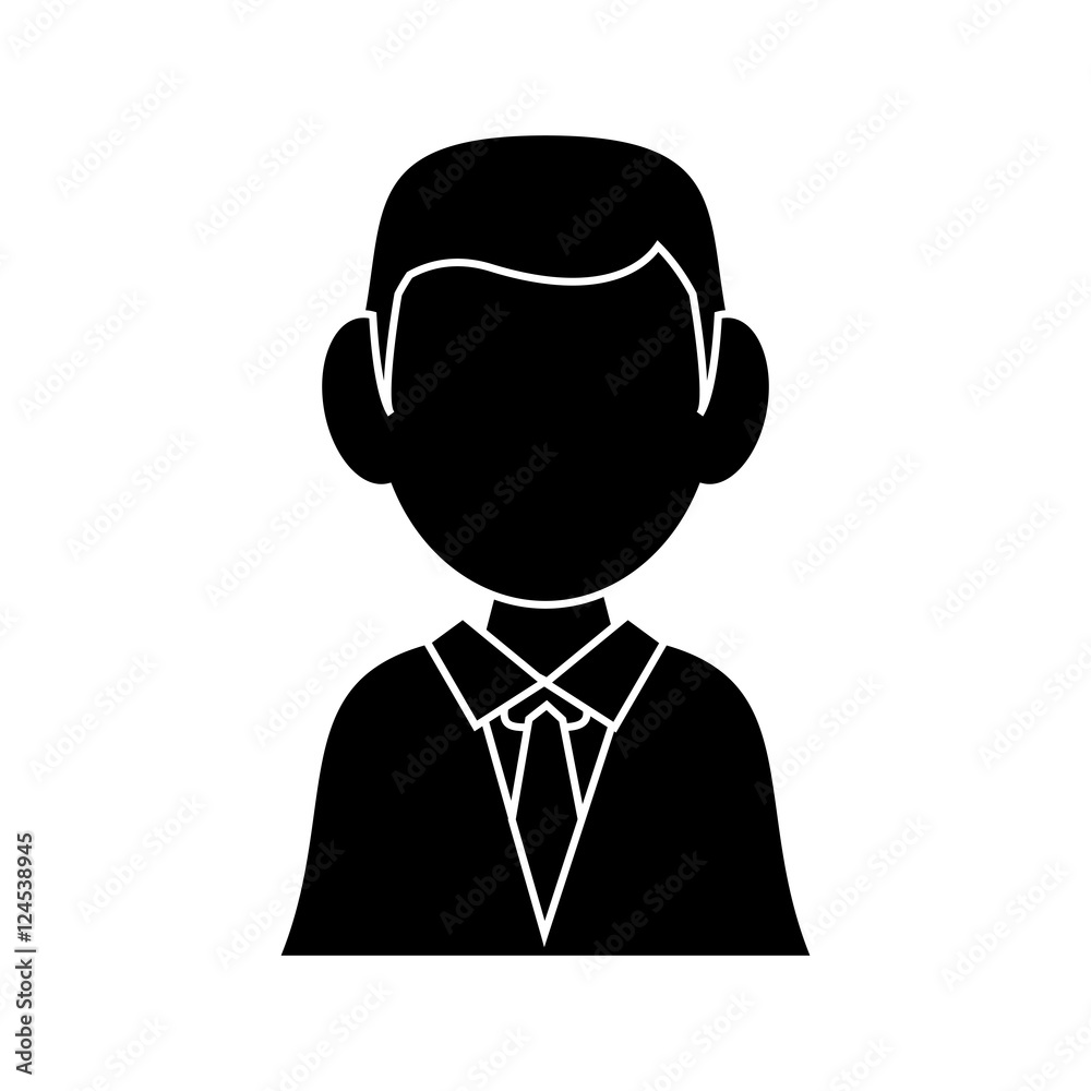 Businessman avatar icon. Businesspeople management and corporate theme. Isolated design. Vector illustration Businessman avatar icon. Businesspeople management and corporate theme. Isolated design. Vector illustration
