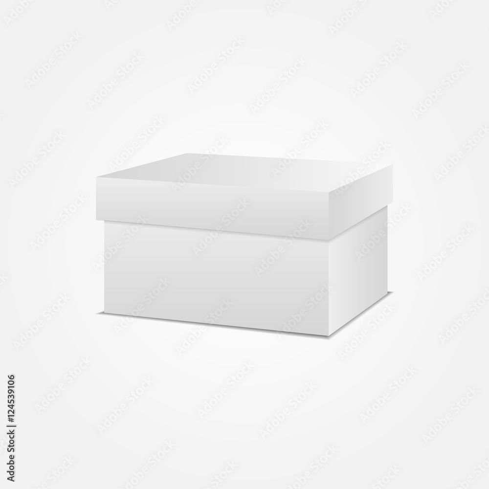 Fototapeta premium White Box 3D Illustration 3D Isolated on White Background