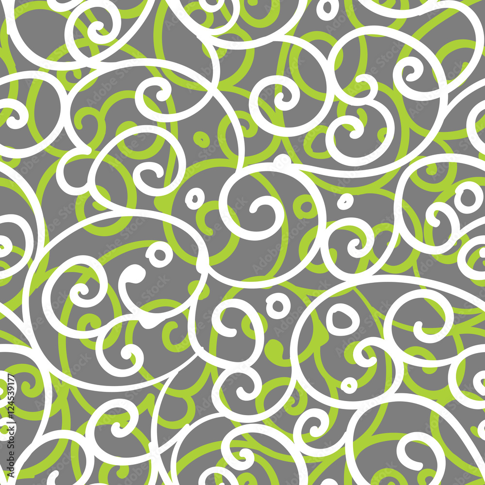 Freehand floral motifs seamless pattern Freehand floral motifs seamless pattern