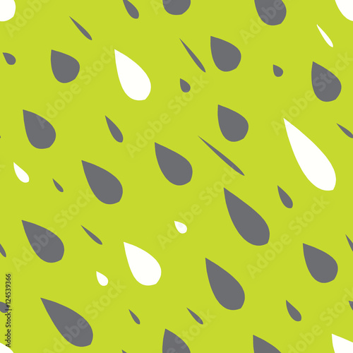 Rain drops seamless pattern