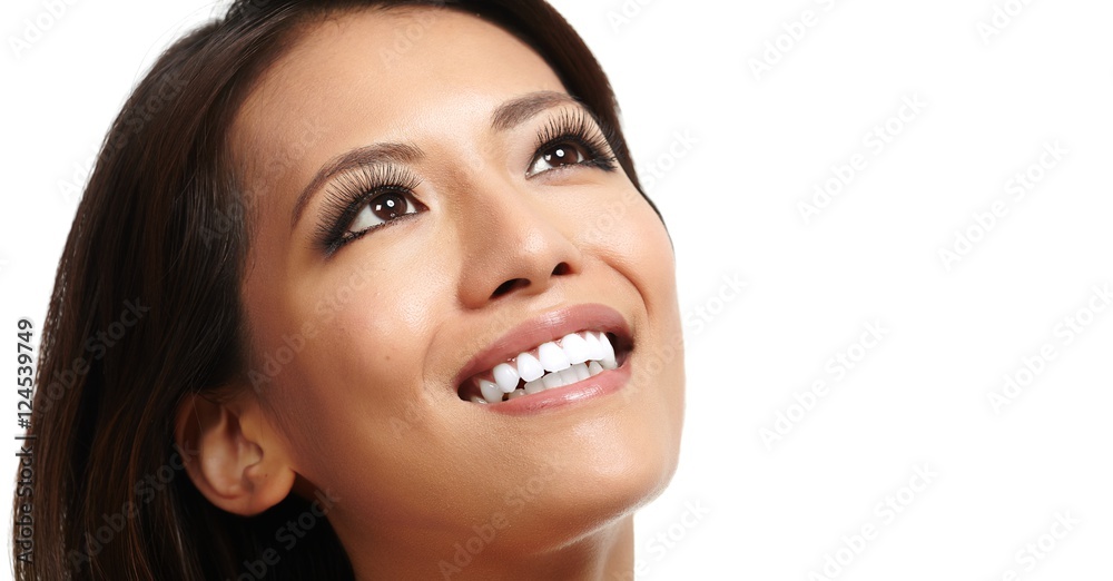 Obraz premium Beautiful asian girl face.