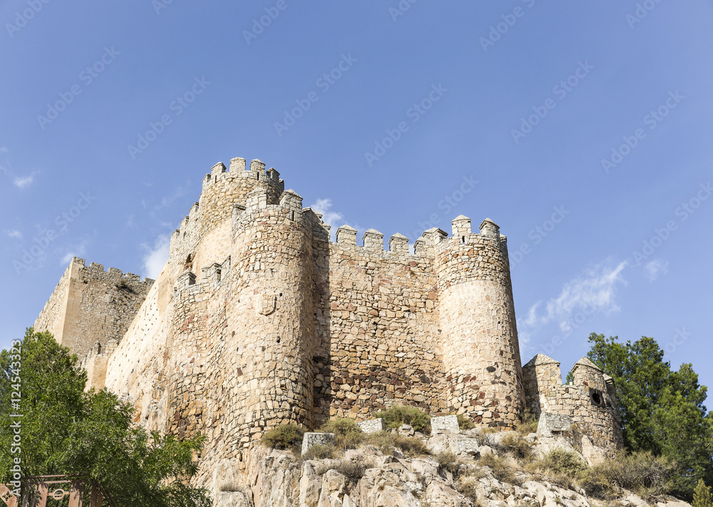 ancient castle in Almansa city, Albacete, Spain