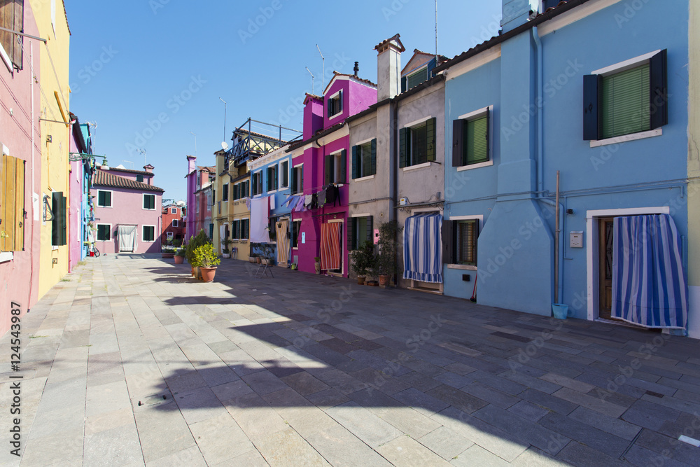 Fototapeta premium Wyspa Burano, Wenecja, Włochy