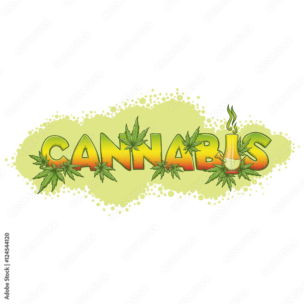 Cannabis and Bong Bacgraund Cannabis and Bong Bacgraund