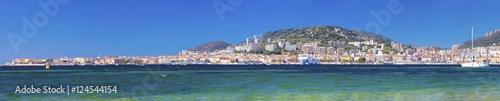 Panorama view of Ajaccio city, Corsica, France