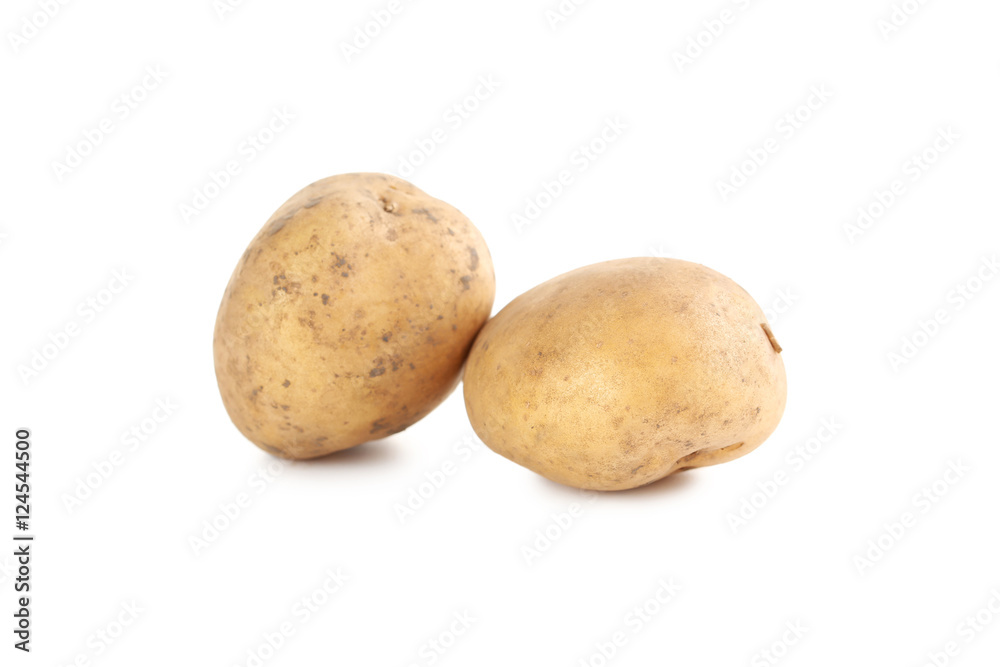 Potato isolated on a white background Potato isolated on a white background