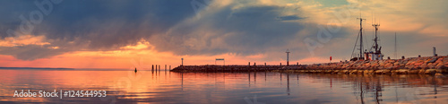 Panorama vom Hafen Timmendorf auf Insel Poel photo