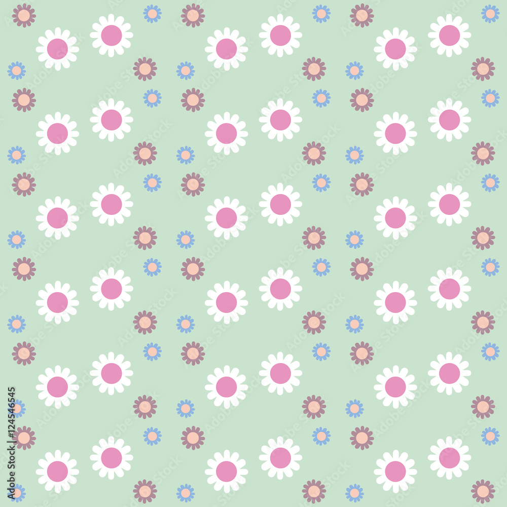 Seamless flowers pattern. Floral background. Vector illustration Seamless flowers pattern. Floral background. Vector illustration