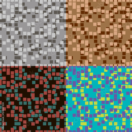 Set of vector seamless patterns