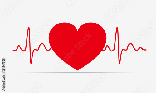 Heart icon. Vector illustration.
