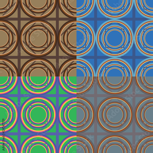 Set of vector seamless patterns
