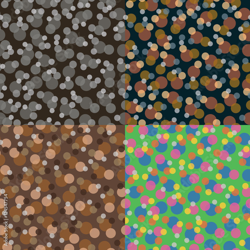 Set of vector seamless patterns