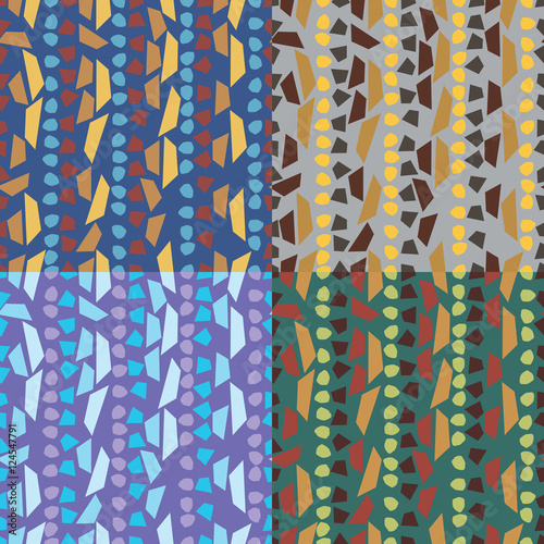 Set of vector seamless patterns
