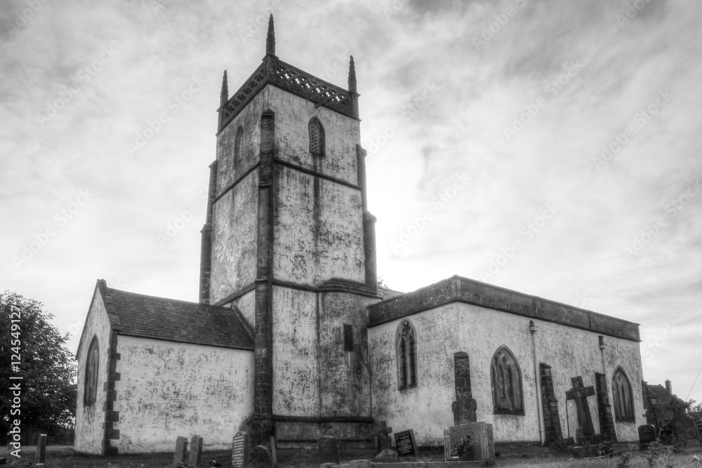Church of The Blessed Virgin Mary Emborough South Facade HDR BW Church of The Blessed Virgin Mary Emborough South Facade HDR BW