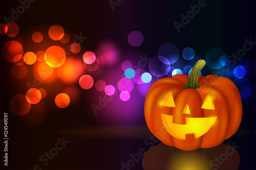 Festive background with pumpkin