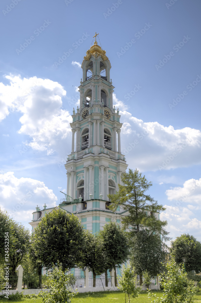 Belltower. Trinity Lavra of St. Sergius. Sergiyev Posad, Russia.