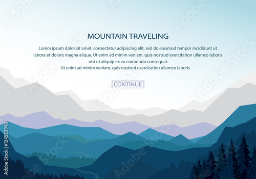 mountain background vector