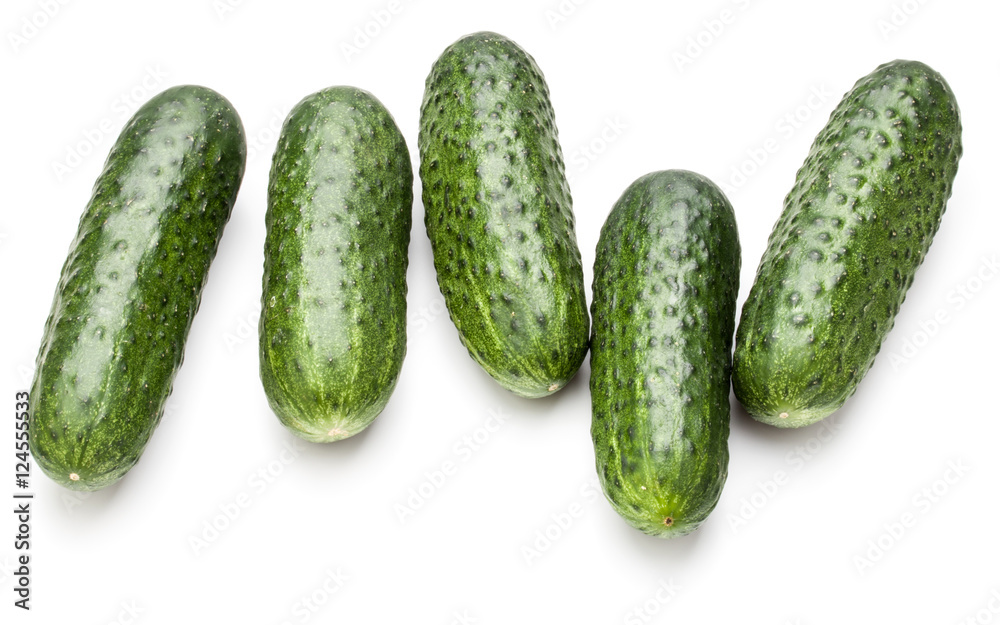 Cucumber vegetable isolated on white background cutout Cucumber vegetable isolated on white background cutout