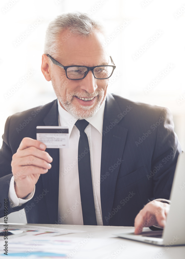Handsome mature businessman Handsome mature businessman