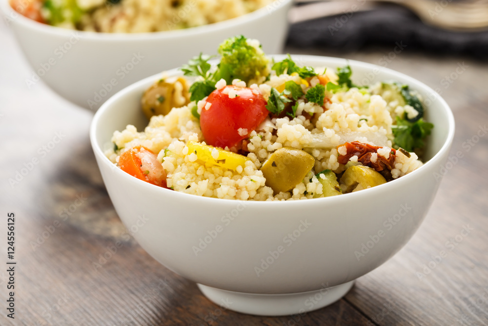 Cous cous mit Gemüse - Cous Cous with vegetables Cous cous mit Gemüse - Cous Cous with vegetables