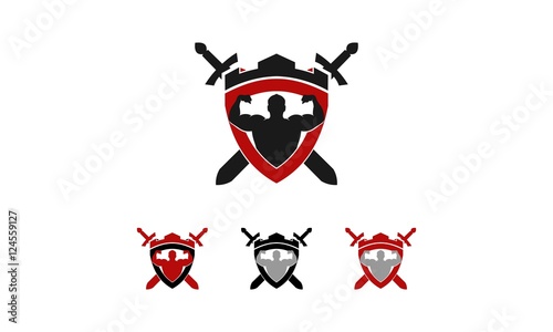 gym, fitness, crossfit logo illustration