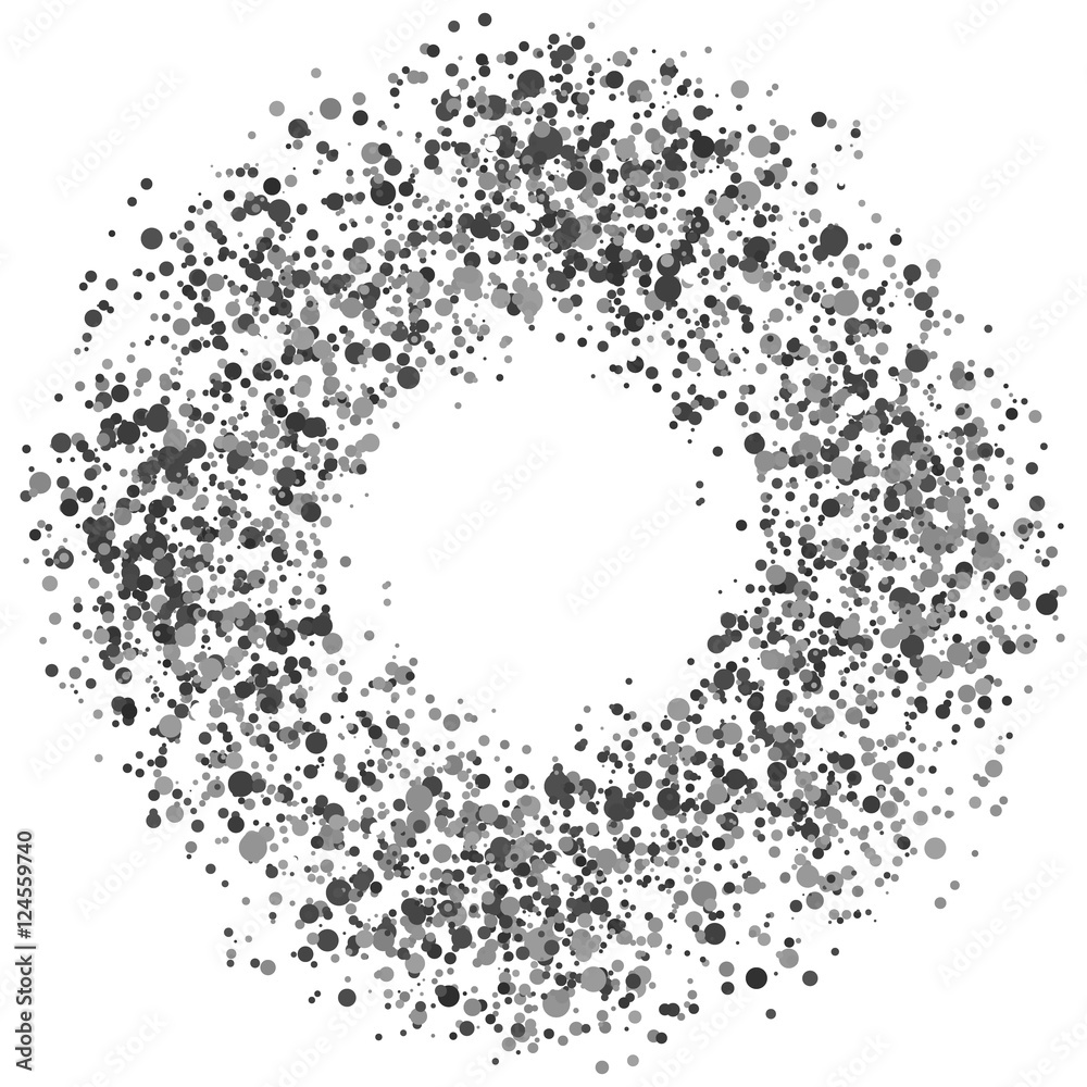 Paint Splash Spray. Abstract Blot of Dots. Explosion of Circles. Paint Splash Spray. Abstract Blot of Dots. Explosion of Circles.