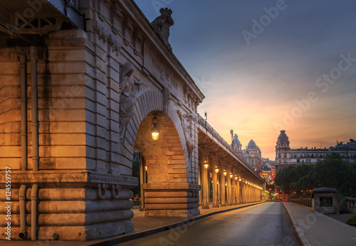 Paris Bridge at Sunset