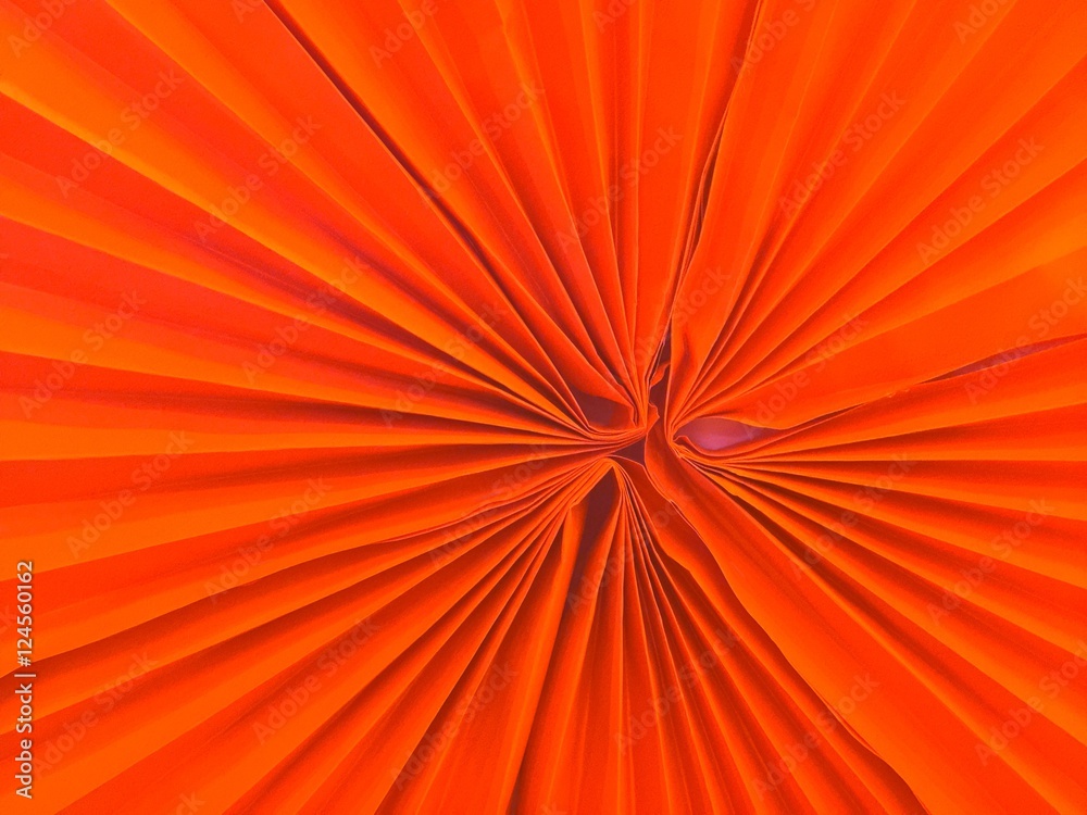 Obraz premium Orange paper craft fan