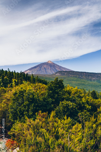 An Inspirational landscape of Teide volcano mountain. The Teide national park