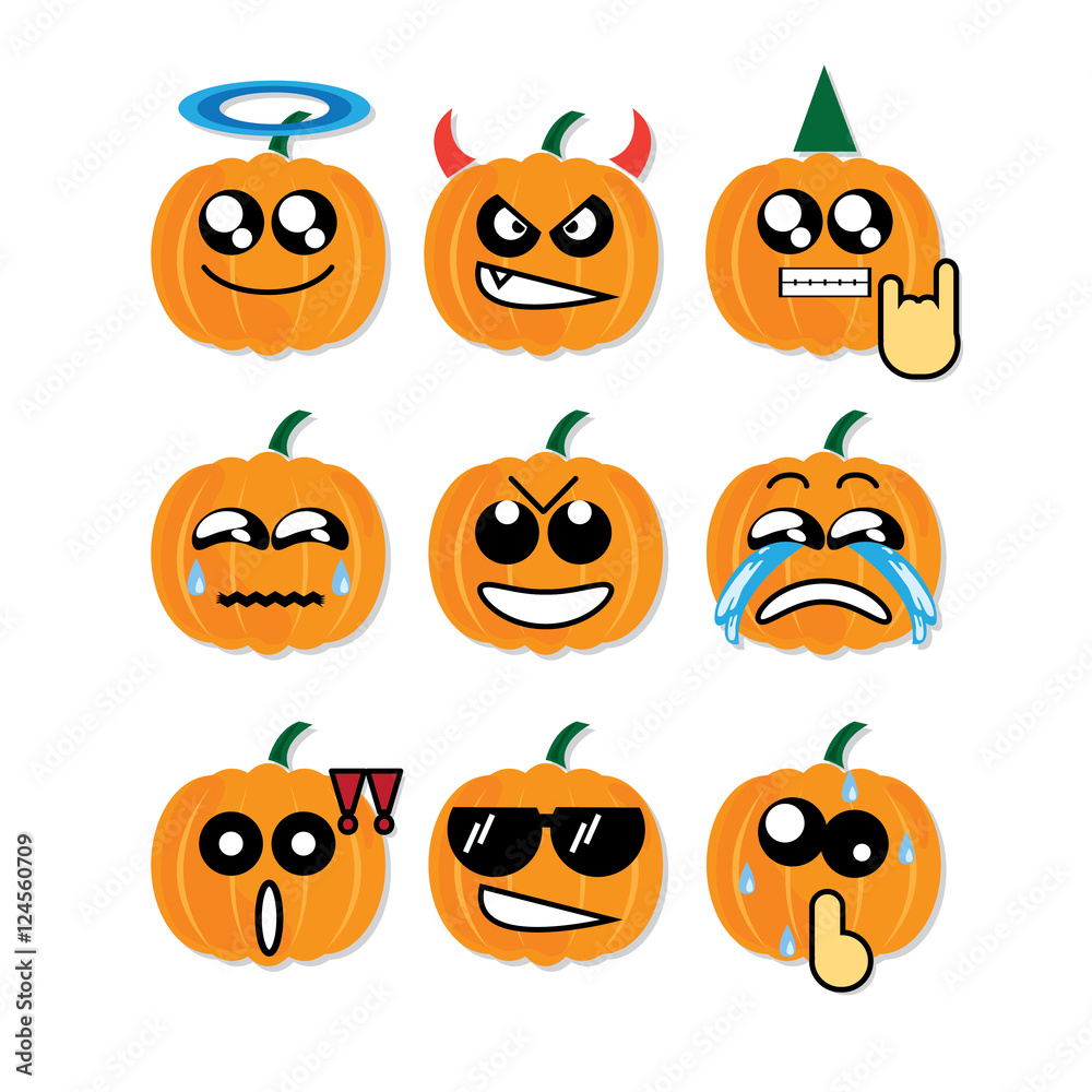 icon face pumpkin icon face pumpkin