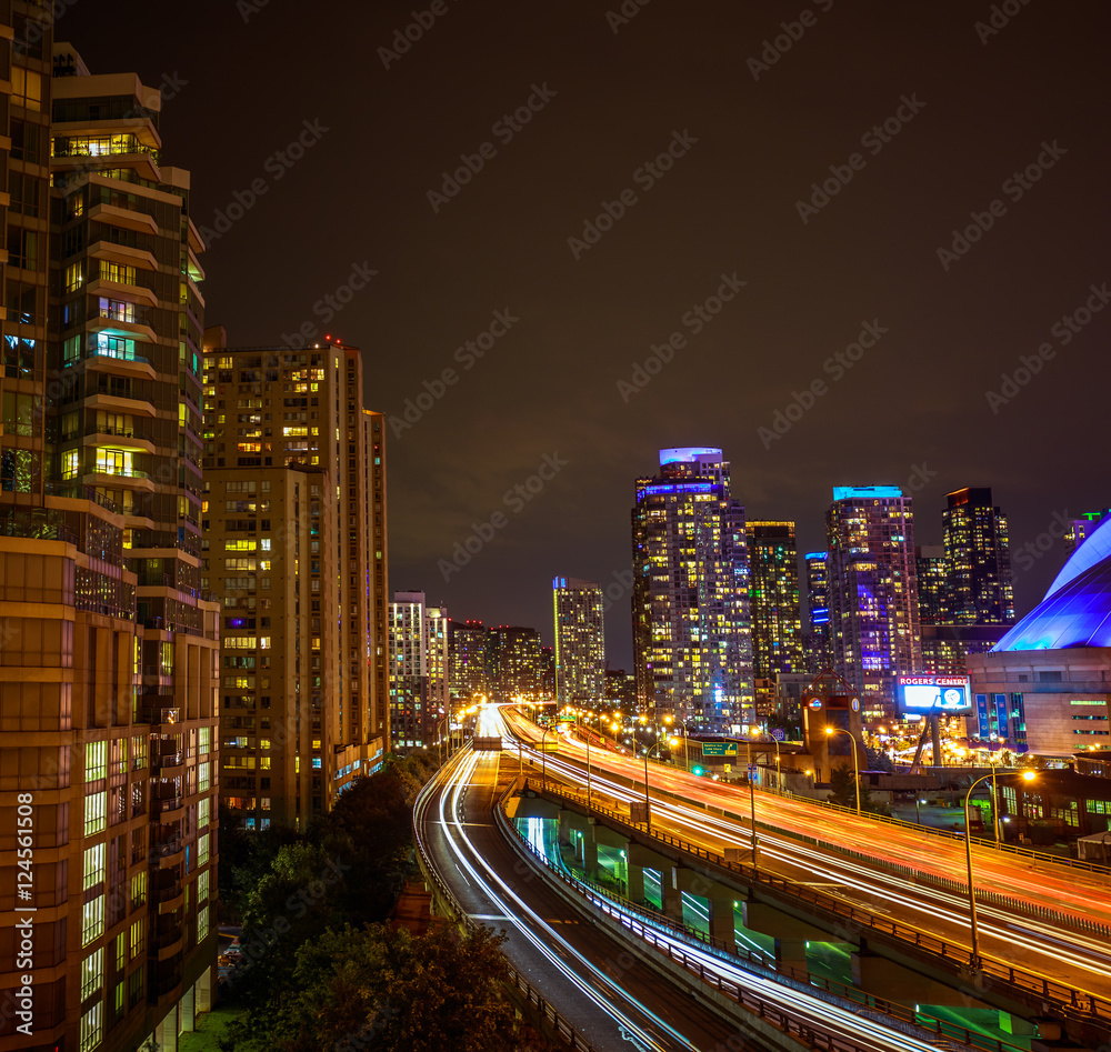 Fototapeta premium Sunrise at downtown Toronto, Canada