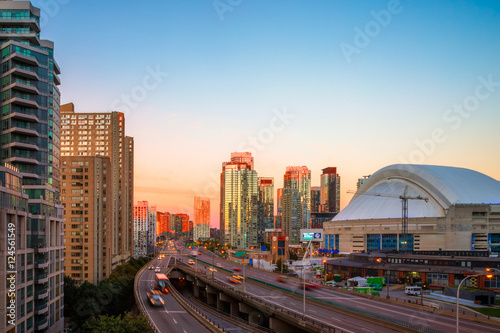 Sunrise at downtown Toronto, Canada